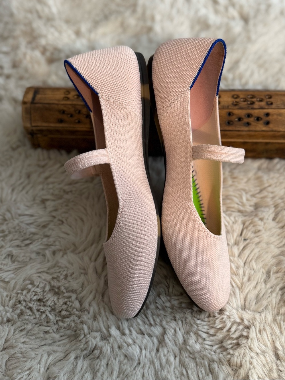 ROTHY’S The Square Mary Jane Women’s Flat Shoes bubbly pink 7.5 - Picture 4 of 10